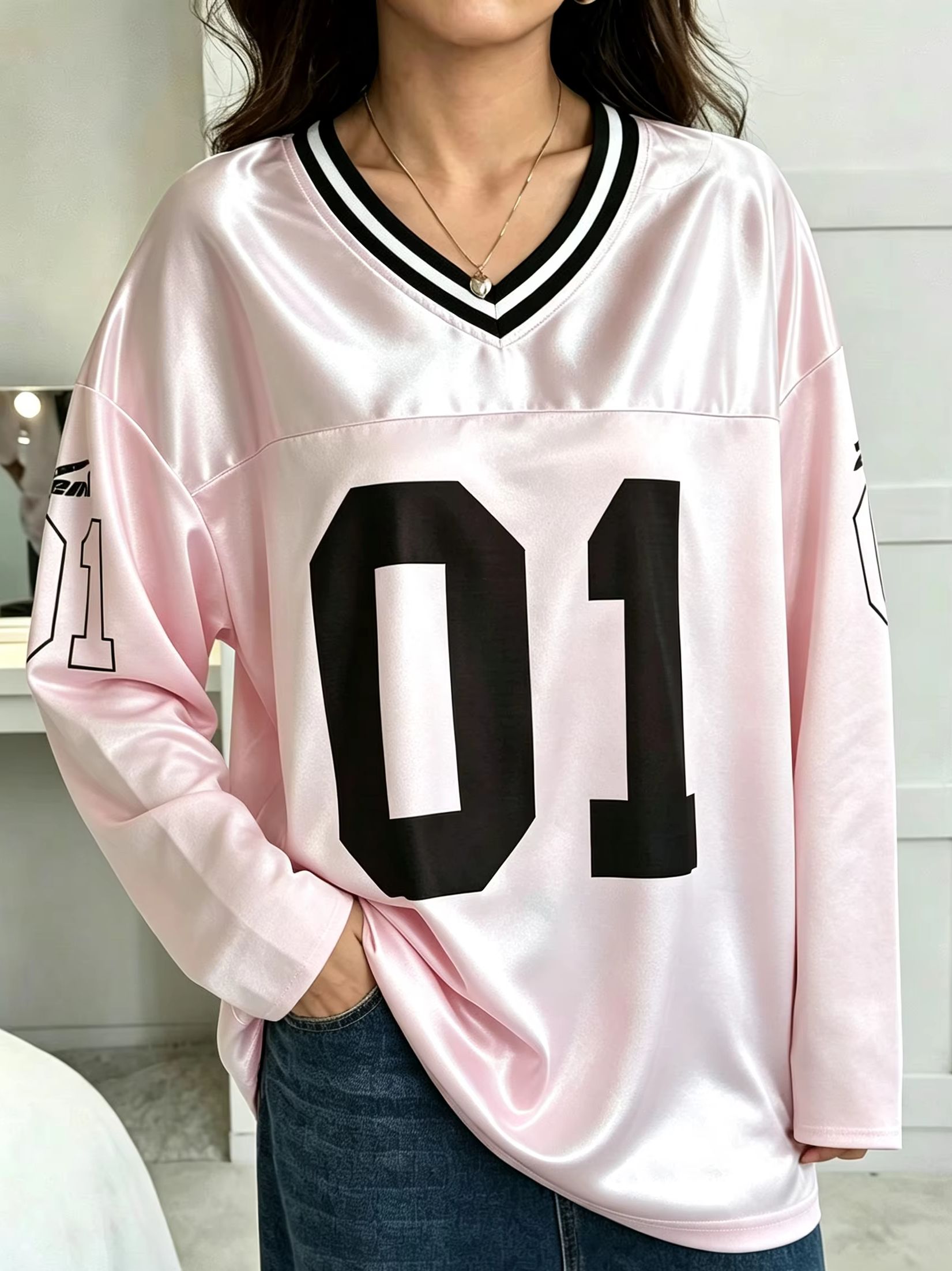 Vintage Women Fashion - T-shirt à manches longues pour hommes