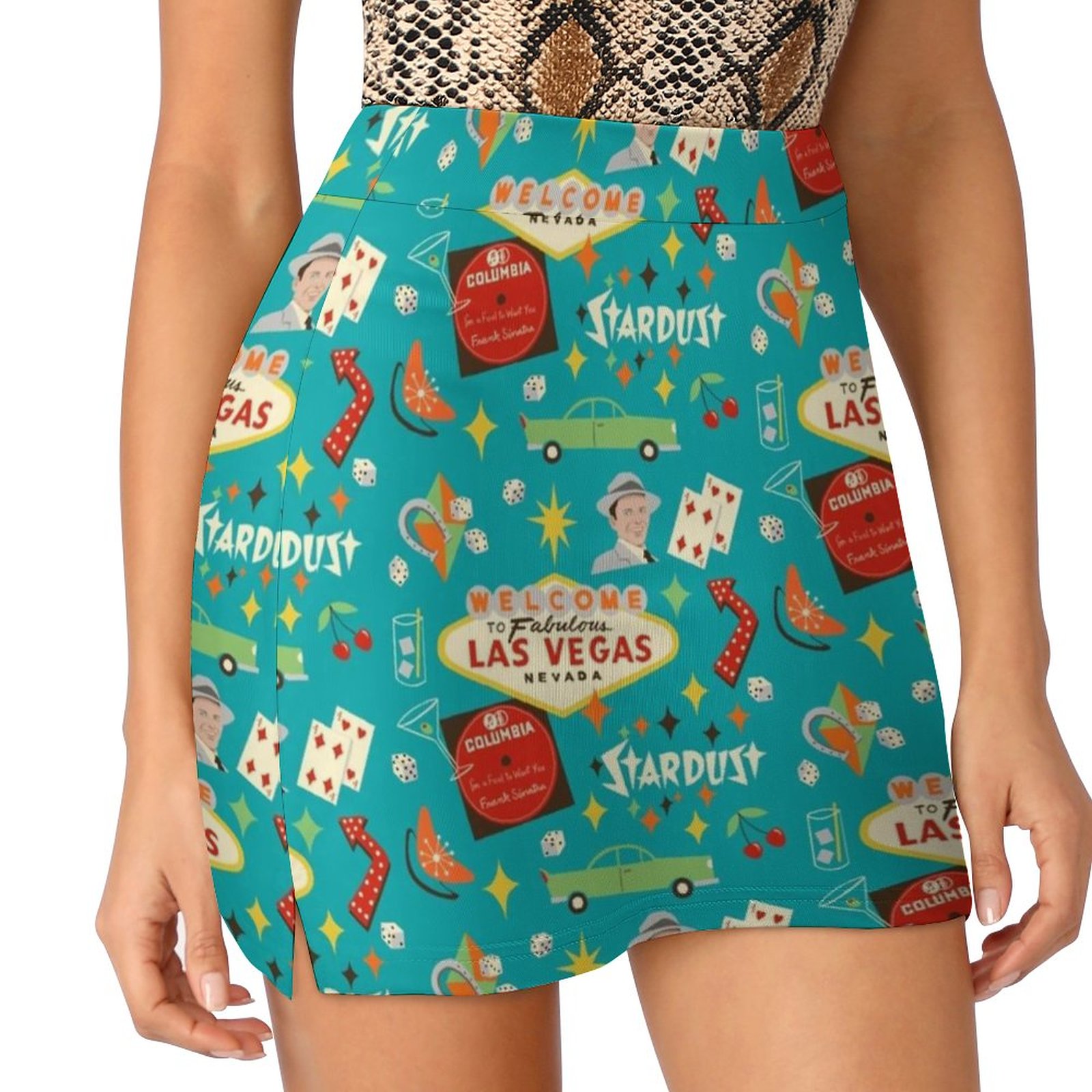 Vintage Vegas Fashion - Jupe d'été rétro pour femmes, vintage,