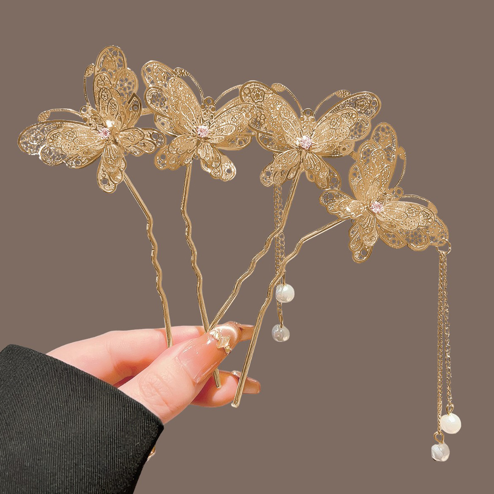 Vintage Fashion Retro Outfit - Épingle à cheveux chinoise Neo Double