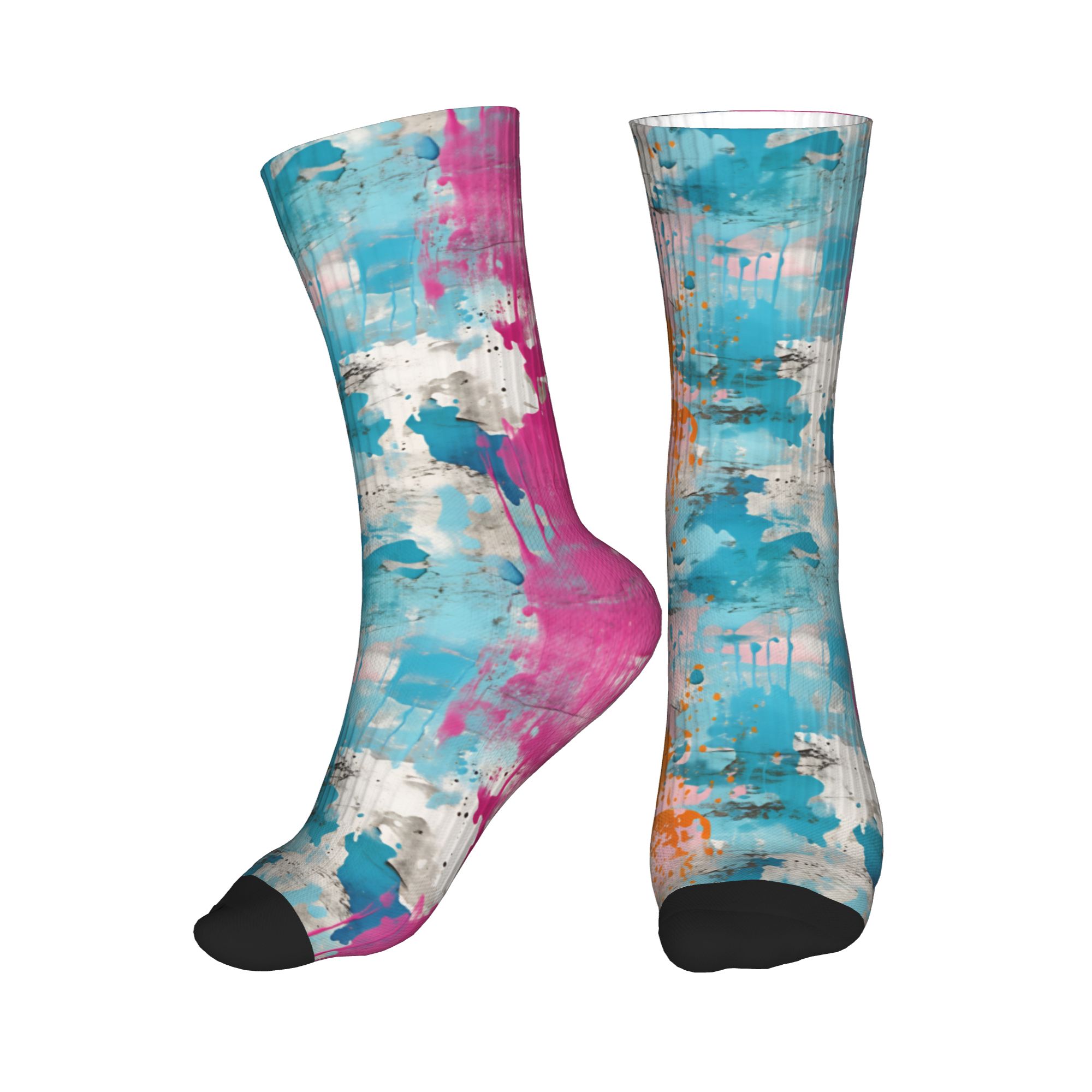 Vintage Fashion For Mens - Chaussettes Girly Grunge Plaster Vintage Texture