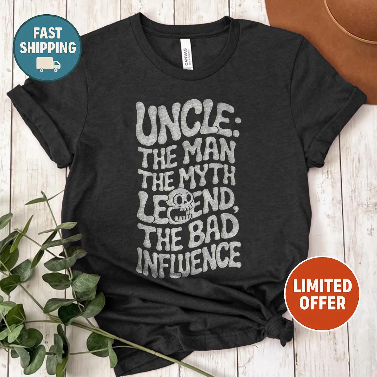 Vintage Fashion Influencers - T-shirt avec citation drôle « Uncle
