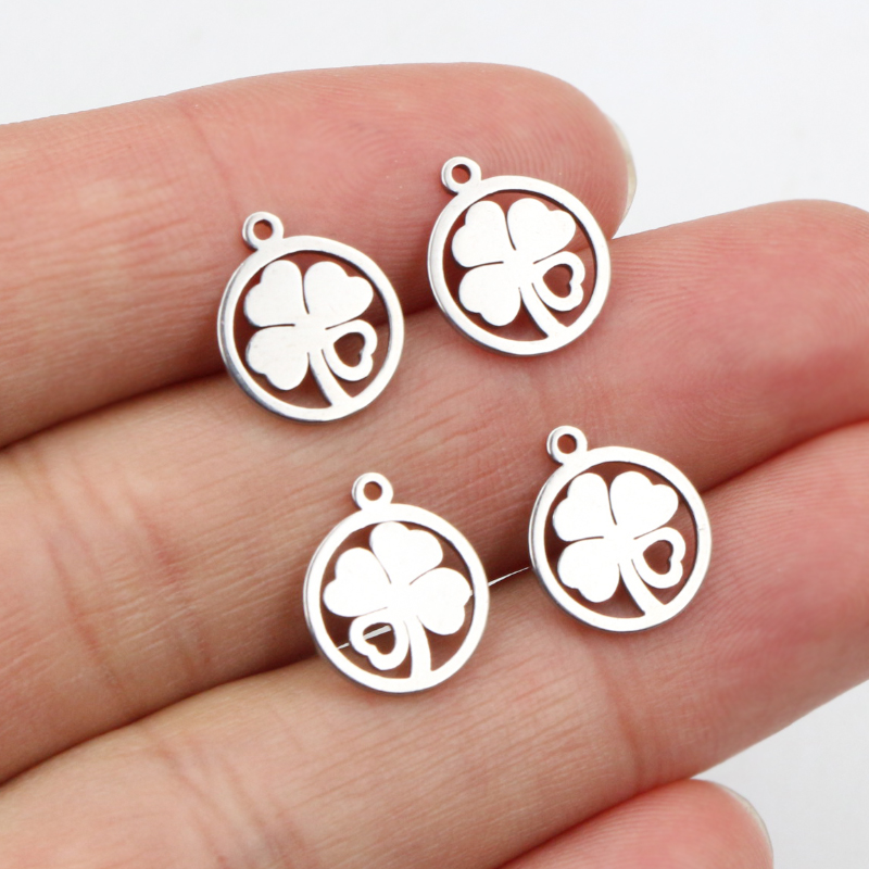 Vintage Urban Fashion - 30pcs 12x10mm breloques 316 acier inoxydable