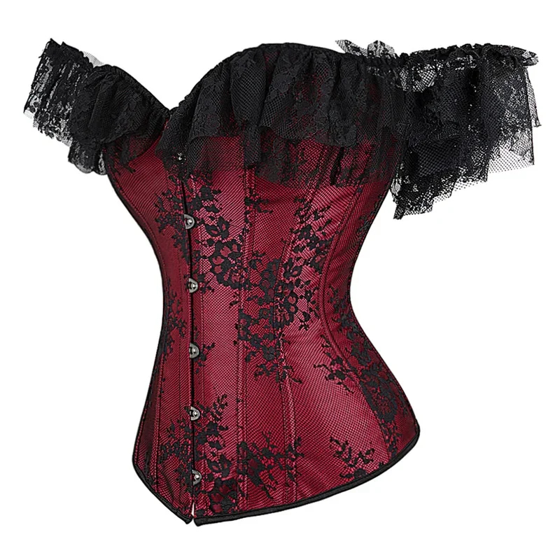 Vintage Fashion Retro Outfit - 2026 Corset Femme Style Rétro Jacquard