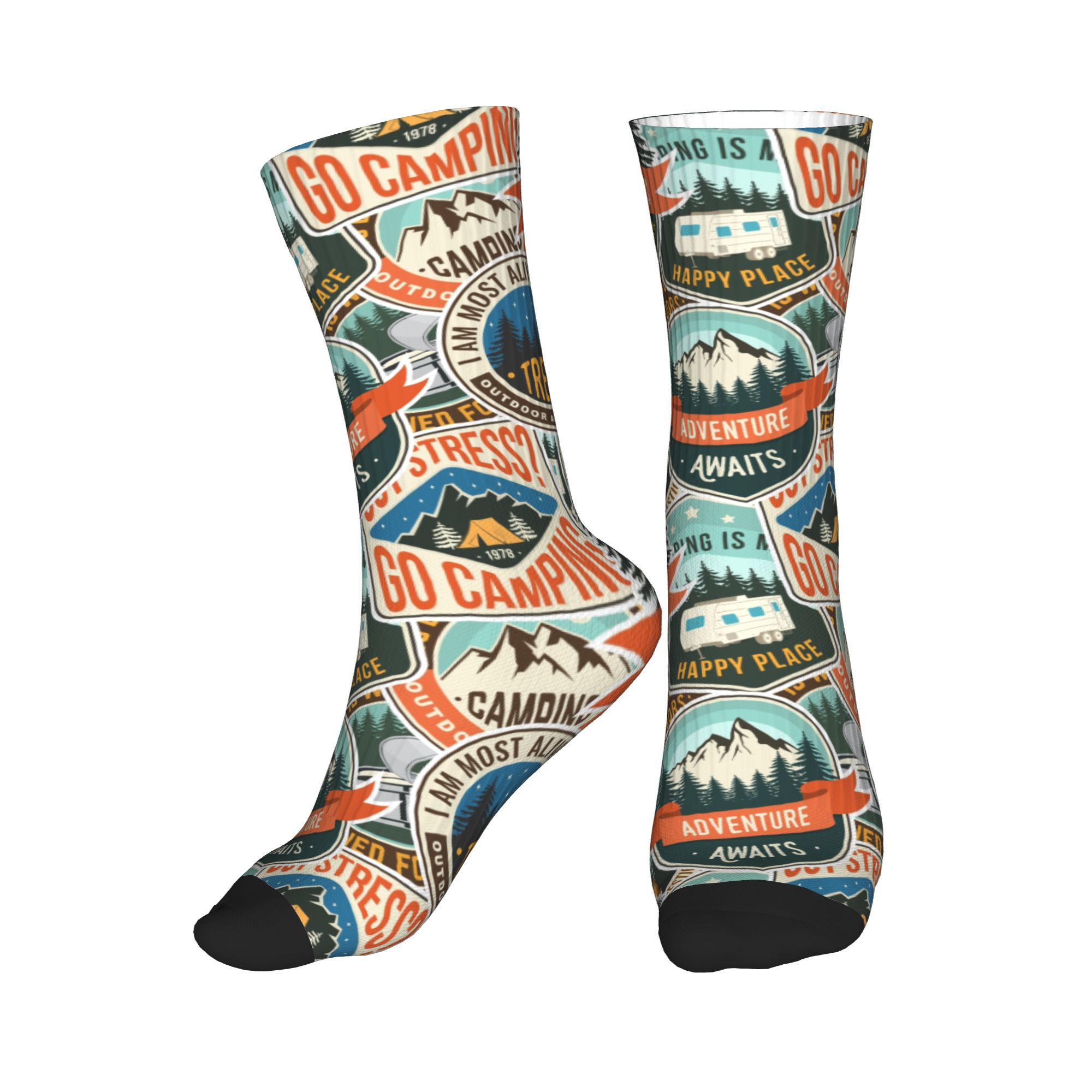 Vintage Fashion For Mens - Chaussettes unisexes respirantes et chaudes imprimées