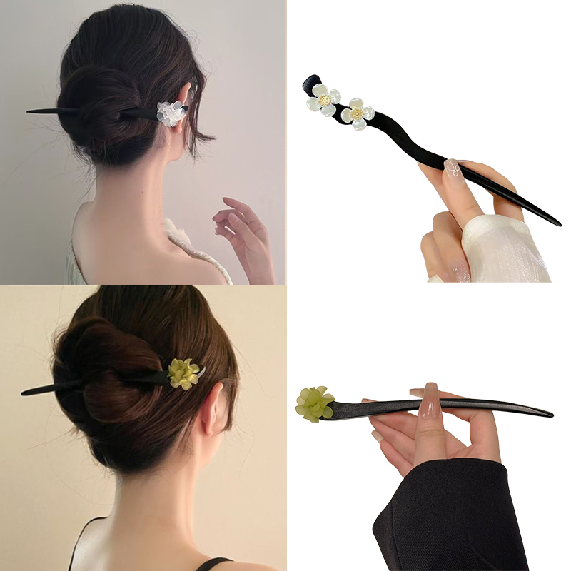 Vintage Urban Fashion - Bâtons de cheveux en bois de