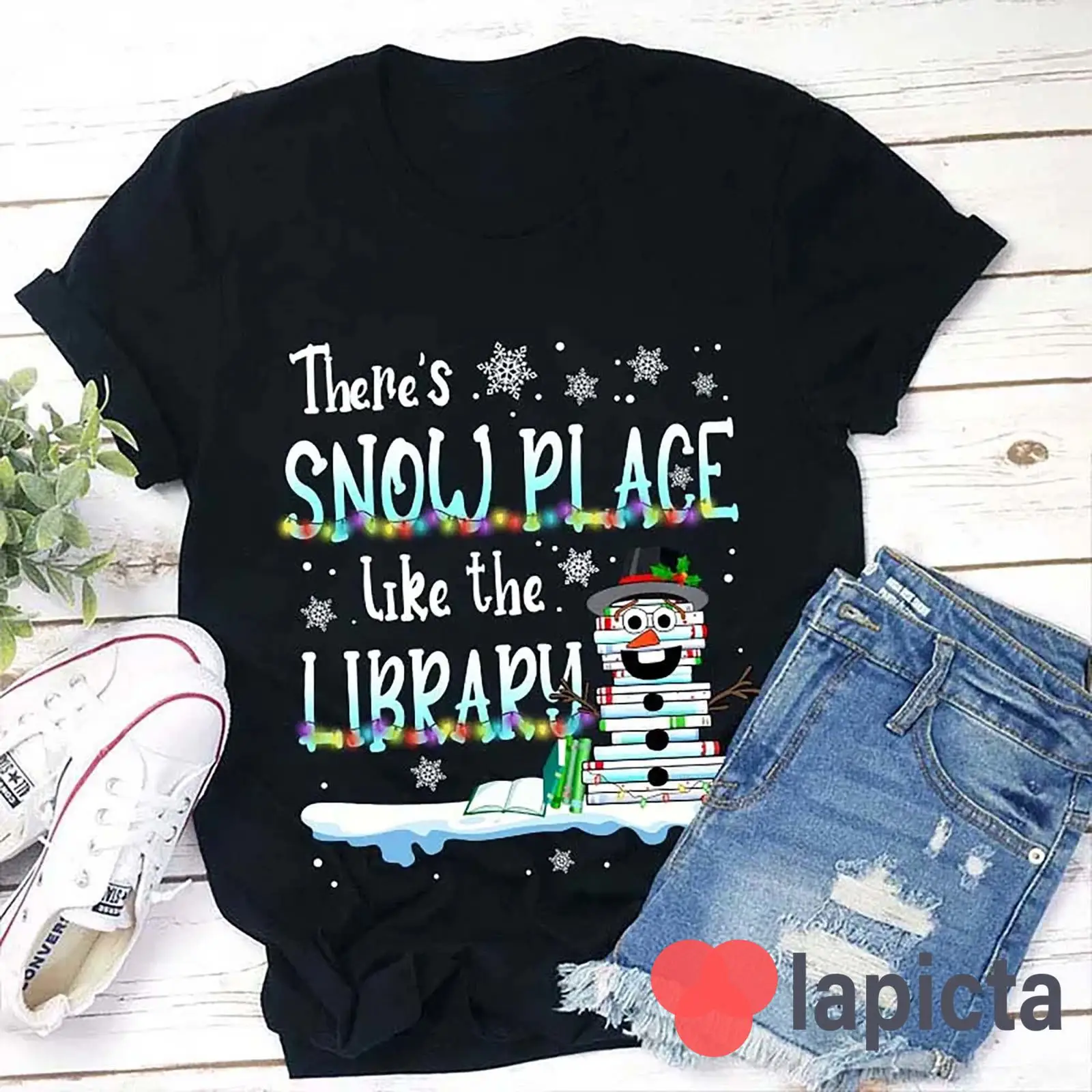 Vintage Fashion Library - T-shirt « There's Snow Place Like