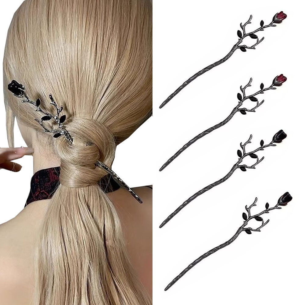 Vintage Fashion In Chinese - Épingle à cheveux chinoise élégante, fleur