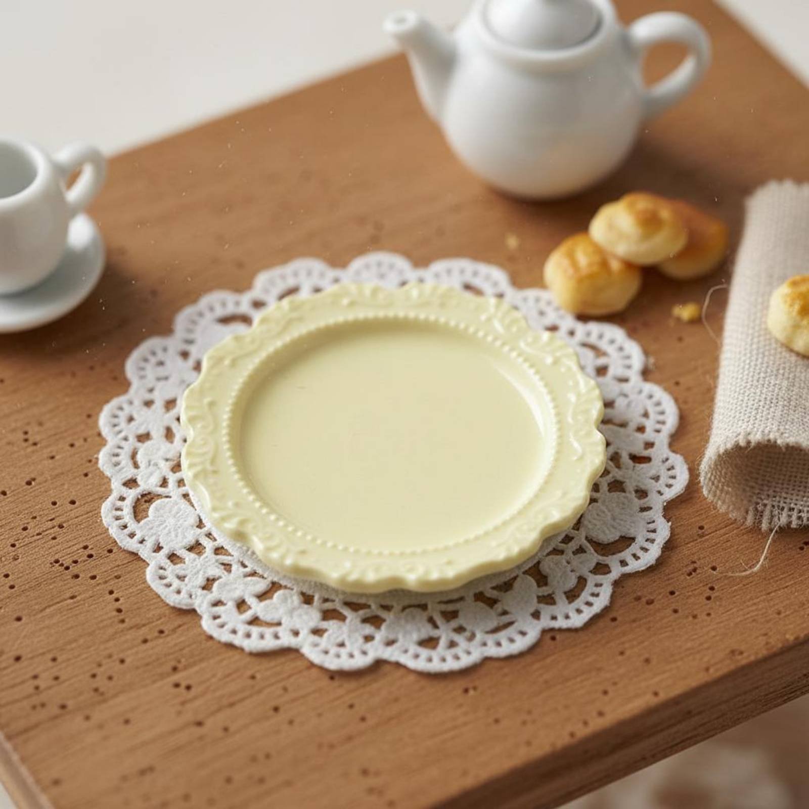 Vintage Fashion Plates Toy - Assiette miniature décorative au design vintage,
