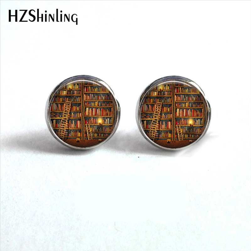 Vintage Fashion Library - Boucles d'oreilles en forme de livre