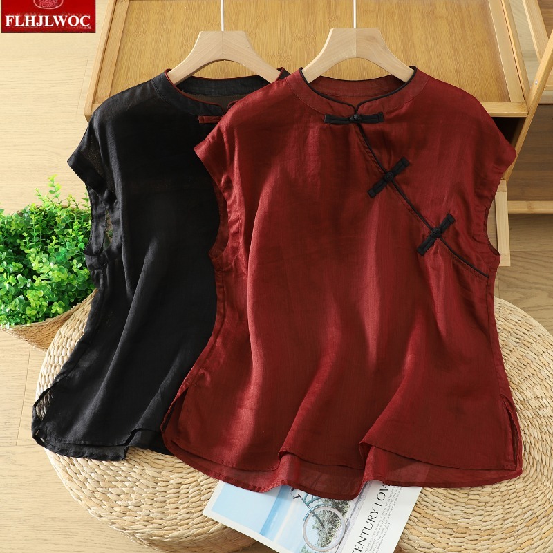 Chemisiers en coton et lin pou - Vintage Fashion In Japan avis et prix