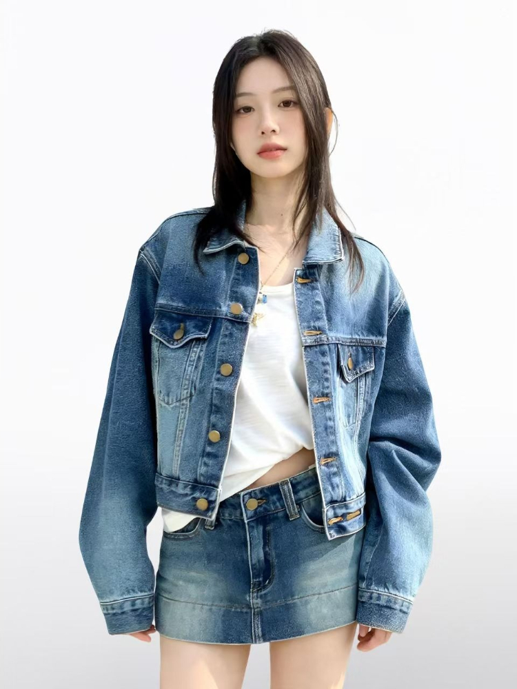 Ensemble en jean vintage améri - Vintage Fashion Retro Outfit avis et prix