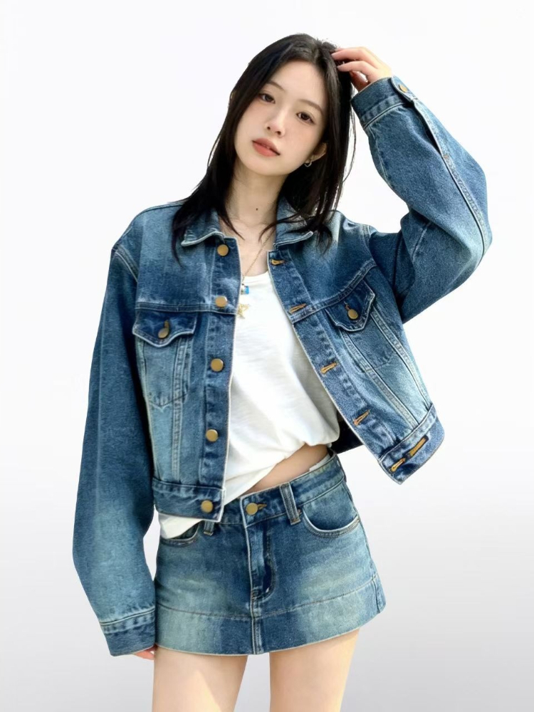 Ensemble en jean vintage améri - Vintage Fashion Retro Outfit avis et prix