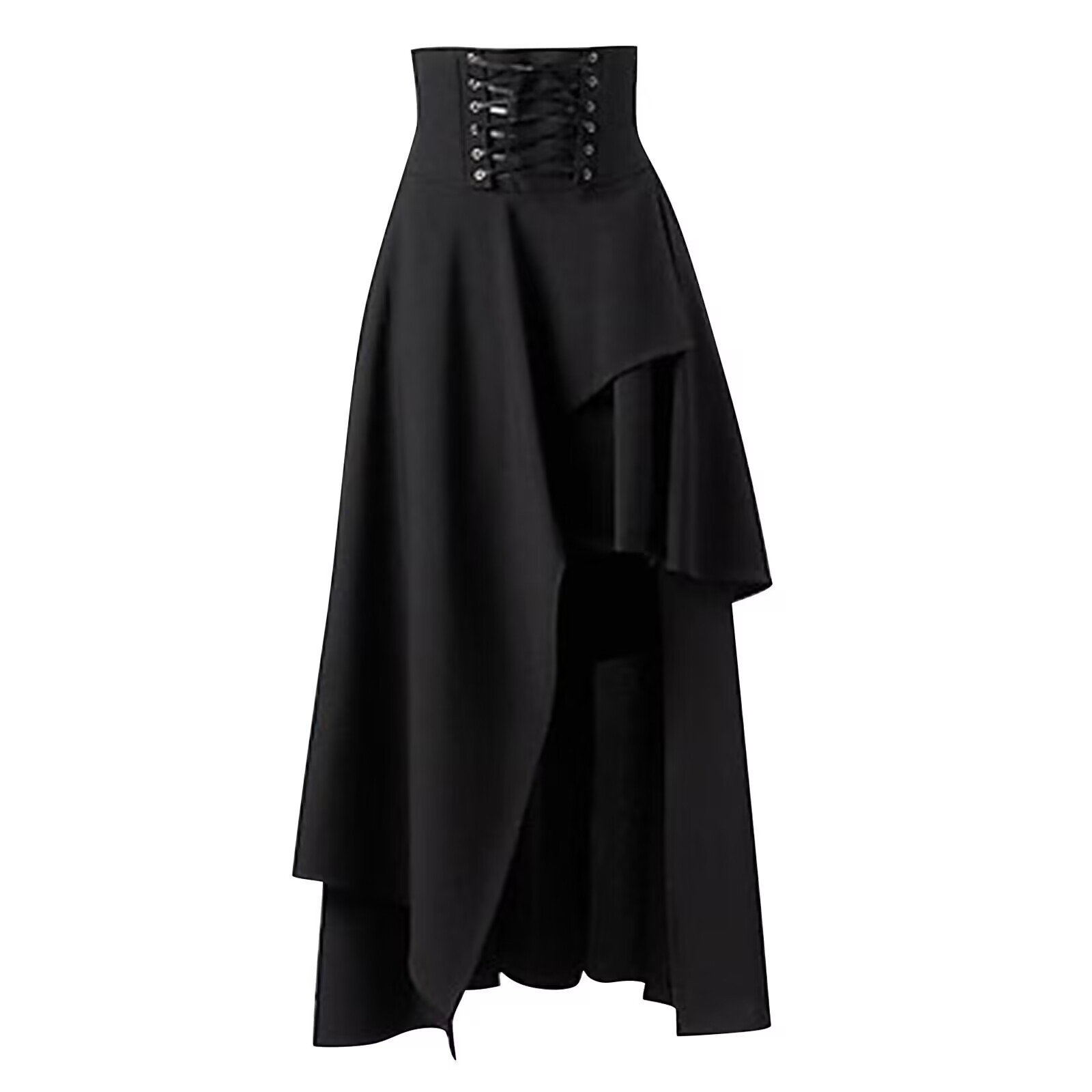Jupe maxi irrégulière à lacets - Vintage Fashion In Japan avis et prix