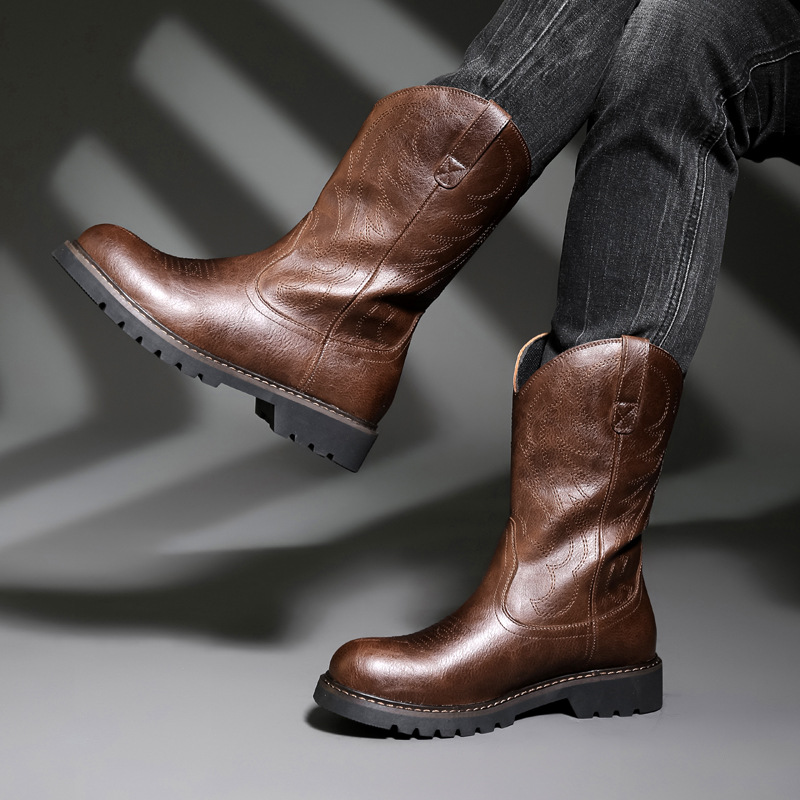 Mode hommes bottes De Cowboy n - Vintage Fashion For Mens avis et prix