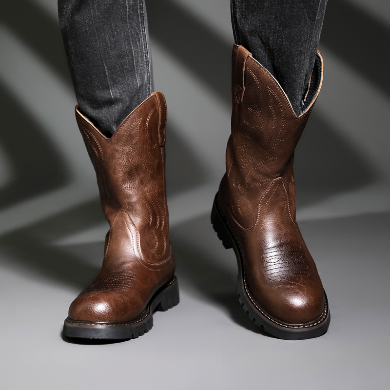 Mode hommes bottes De Cowboy n - Vintage Fashion For Mens avis et prix