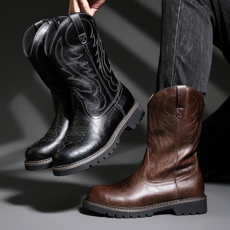 Mode hommes bottes De Cowboy n - Vintage Fashion For Mens avis et prix