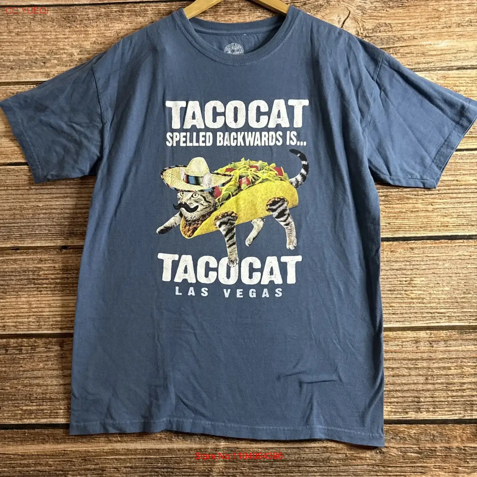 T-shirt TacoCat Spelled Backwa - Vintage Vegas Fashion avis et prix