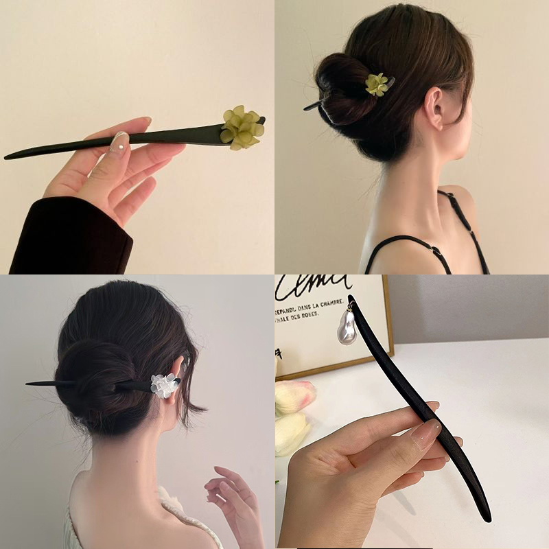 Bâtons de cheveux en bois de S - Vintage Urban Fashion avis et prix