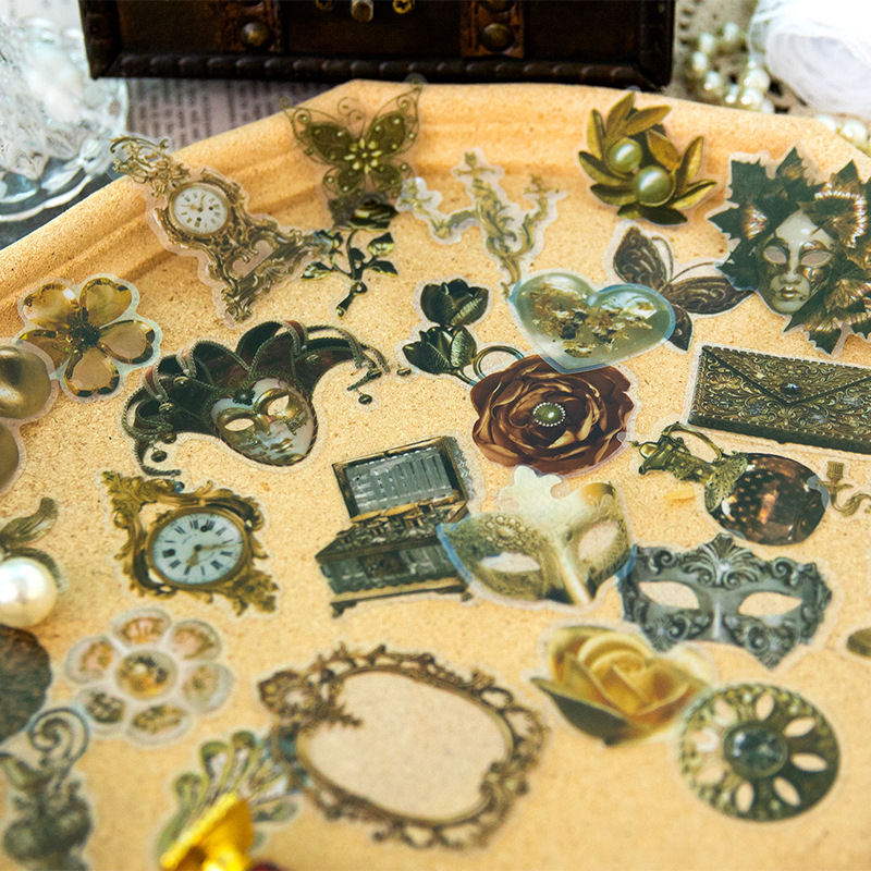 30 feuilles d'autocollants d'é - Vintage Fashion Labels avis et prix