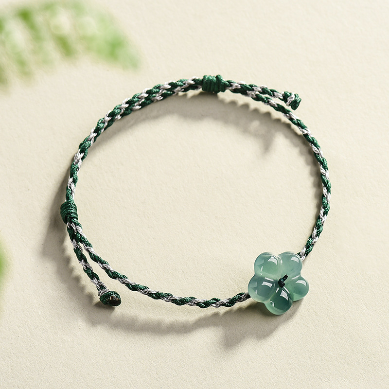 Bracelet à fleurs en jadéite b - Vintage Women Fashion avis et prix