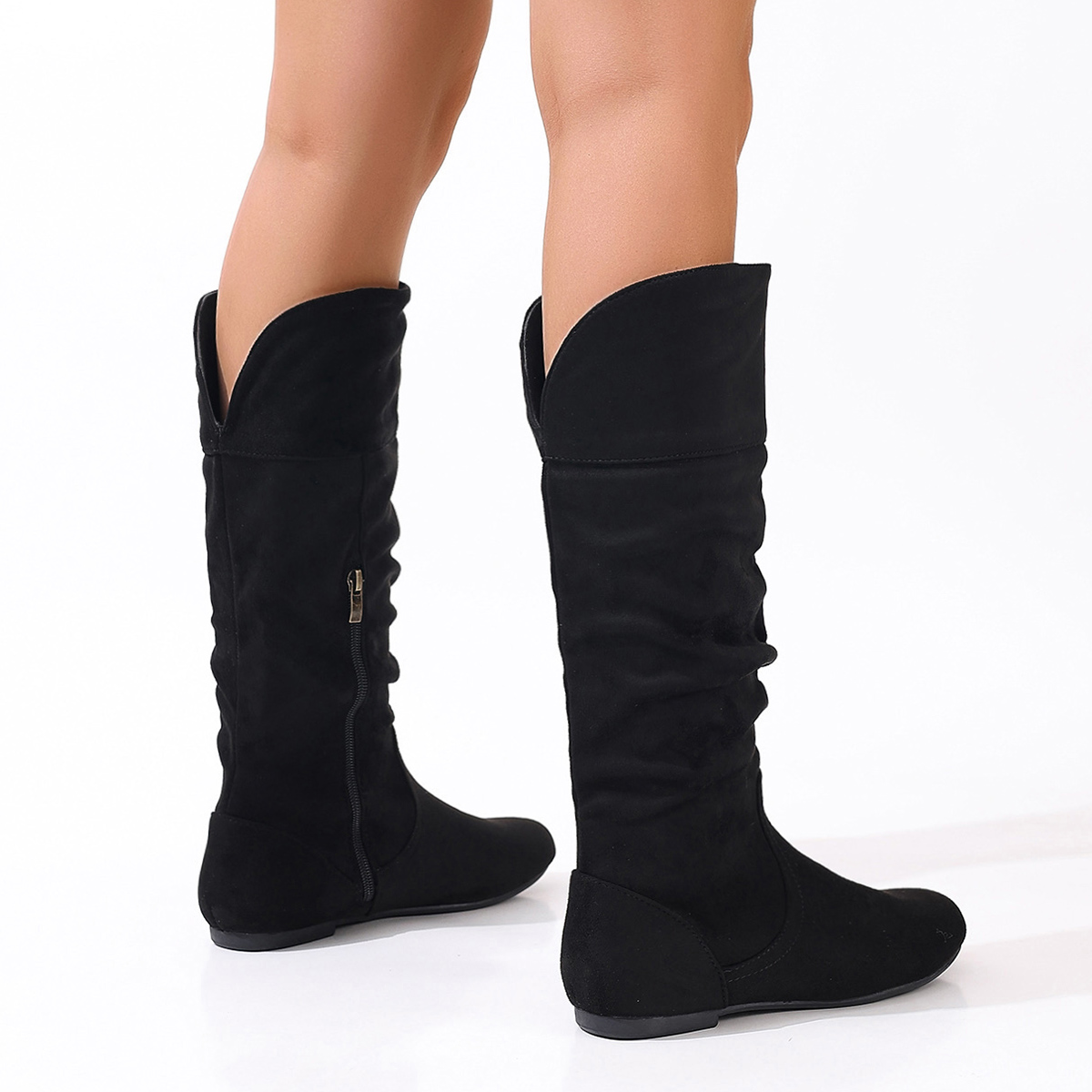 Bottes plates pour femmes, sty - Vintage Fashion Fabrics avis et prix