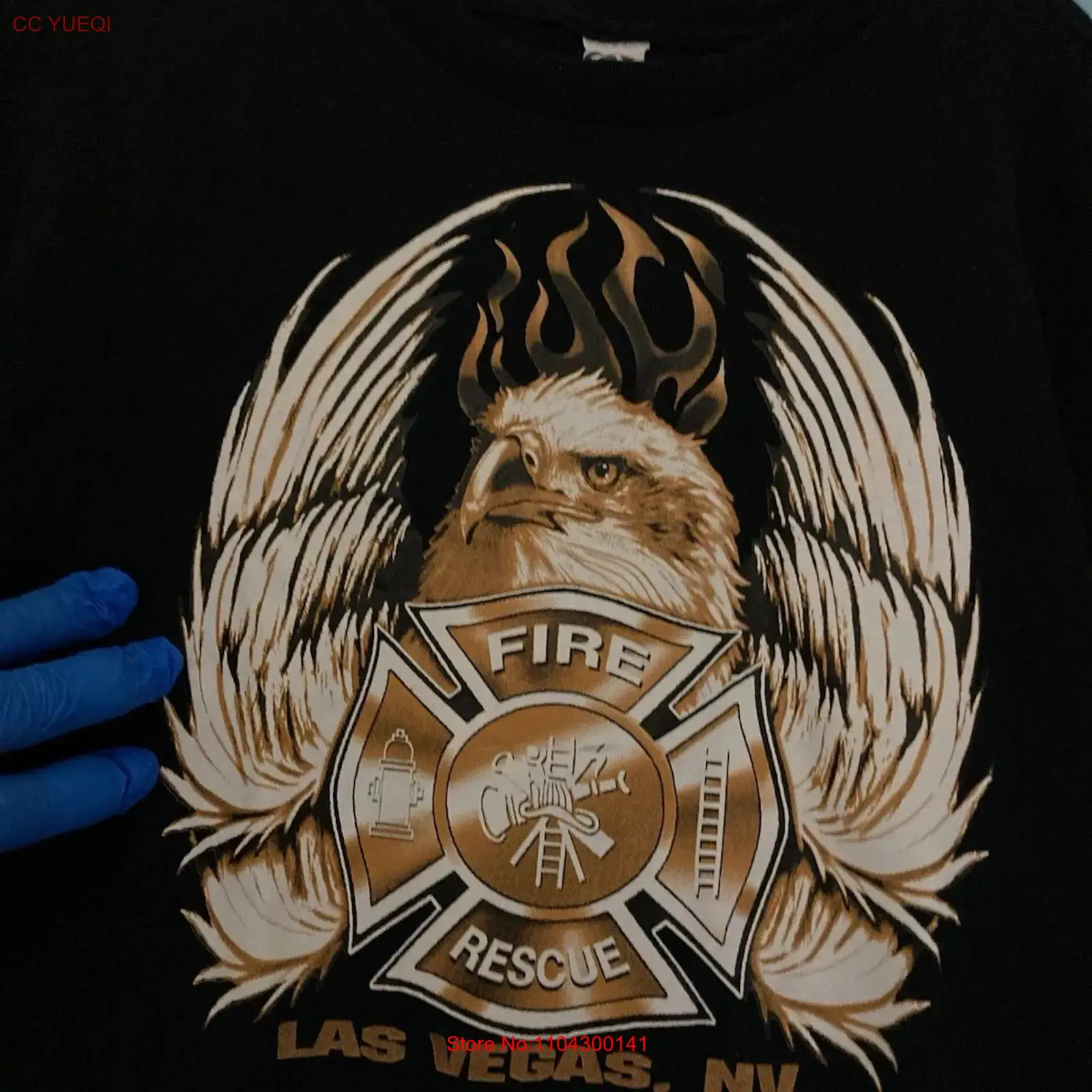T-shirt LAS VEGAS FIRE RESCUE  - Vintage Vegas Fashion avis et prix