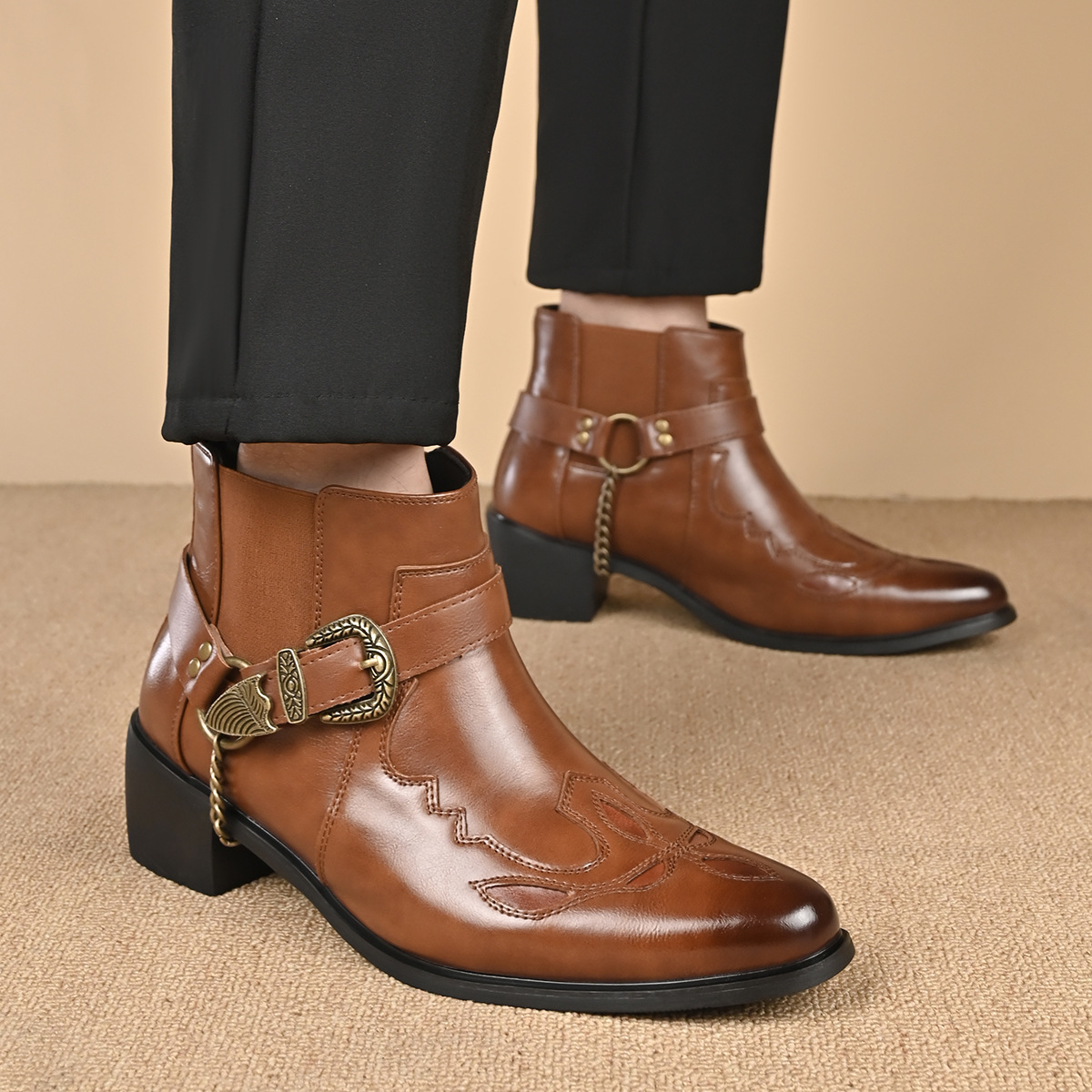 Bottes de cowboy vintage en cu - Vintage Fashion Fabrics avis et prix