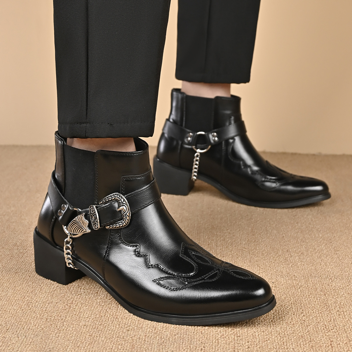 Bottes de cowboy vintage en cu - Vintage Fashion Fabrics avis et prix