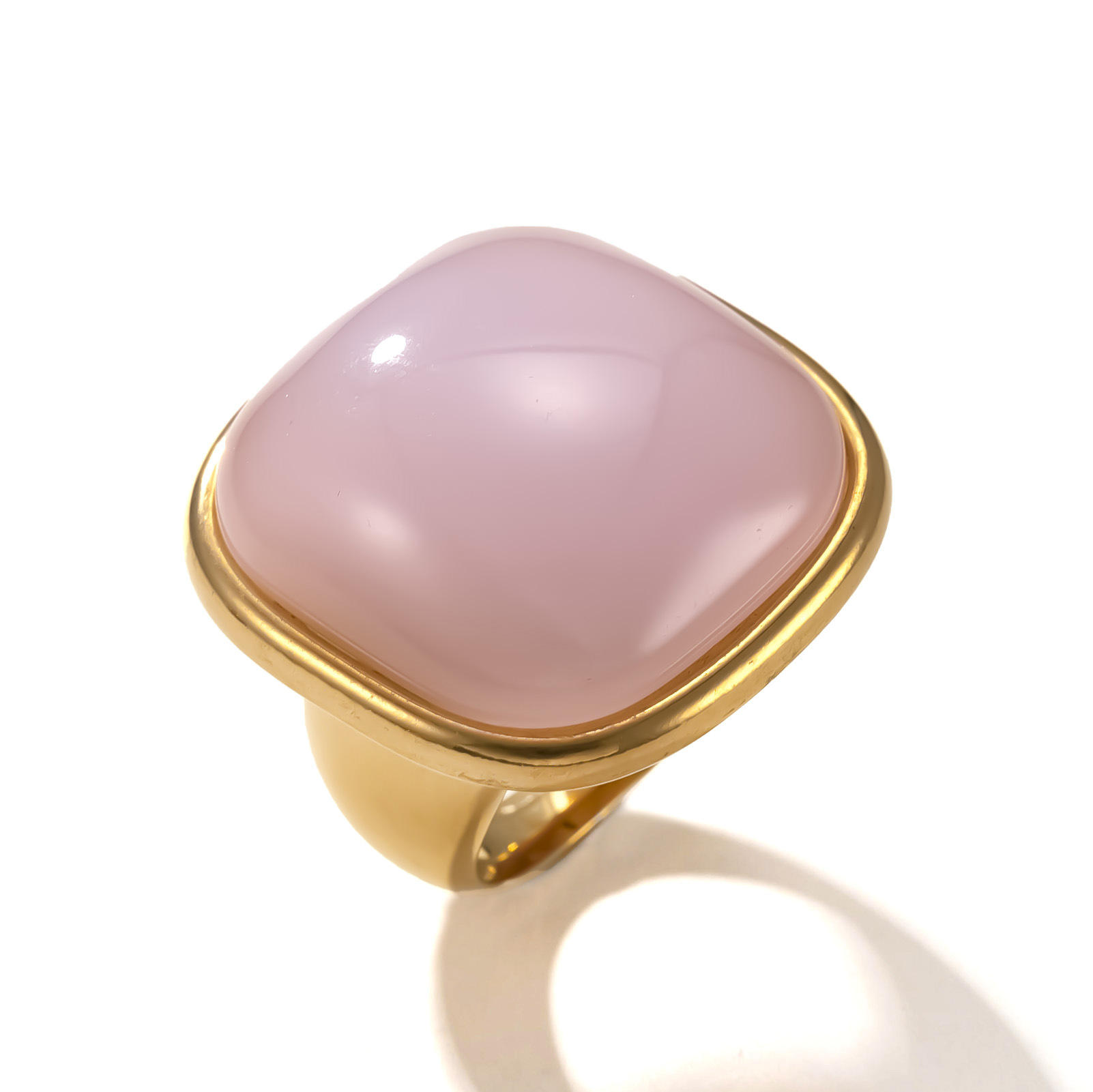Bague en pierre naturelle carr - Vintage Fashion Retro Outfit avis et prix