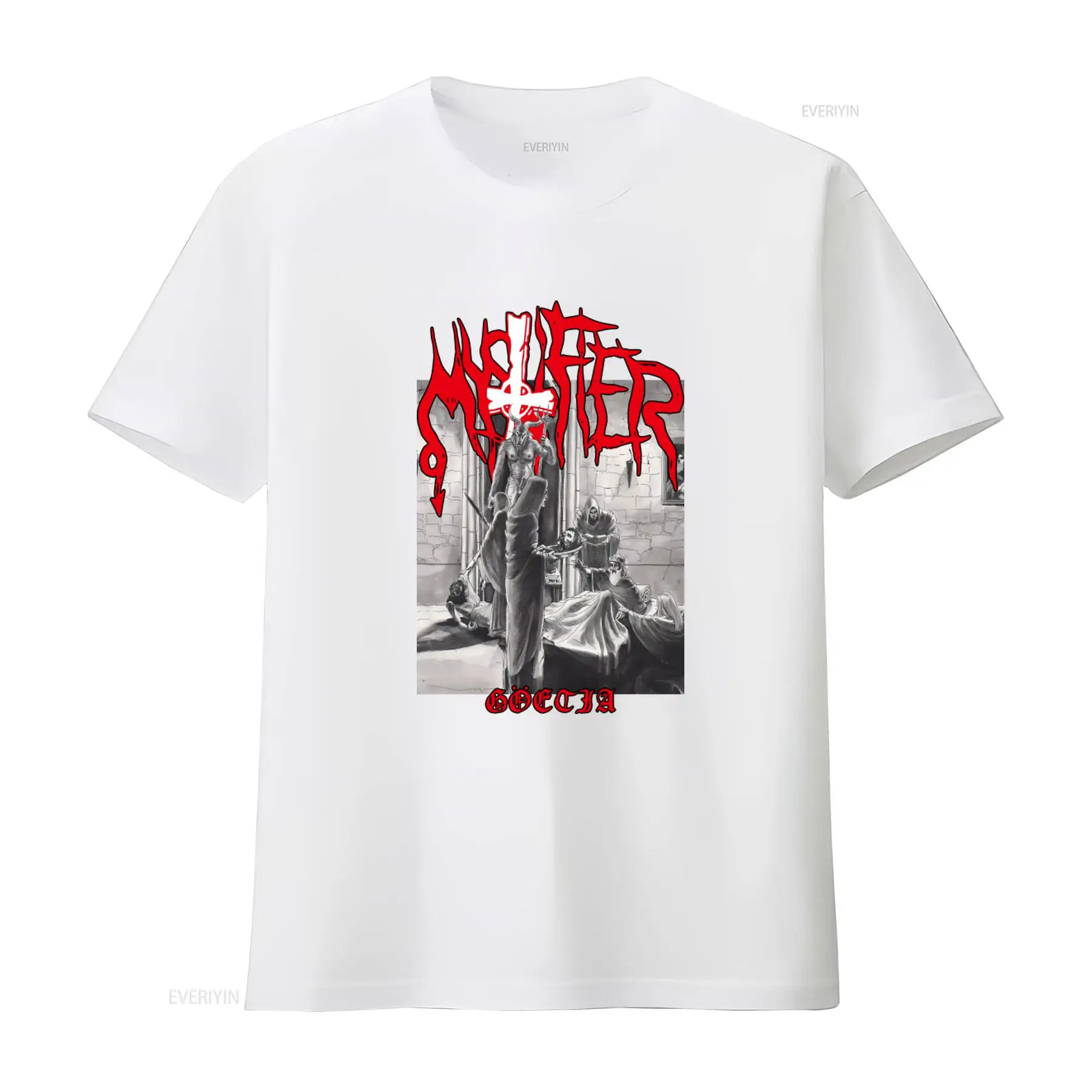 T-shirt en métal noir Mystifie - Vintage Fashion Influencers avis et prix